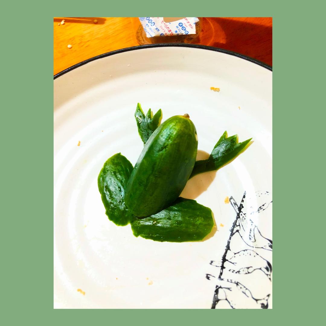 蔬果创意黄瓜青蛙