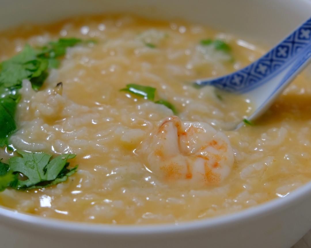 鲜掉眉毛的瑶柱鲜虾粥
