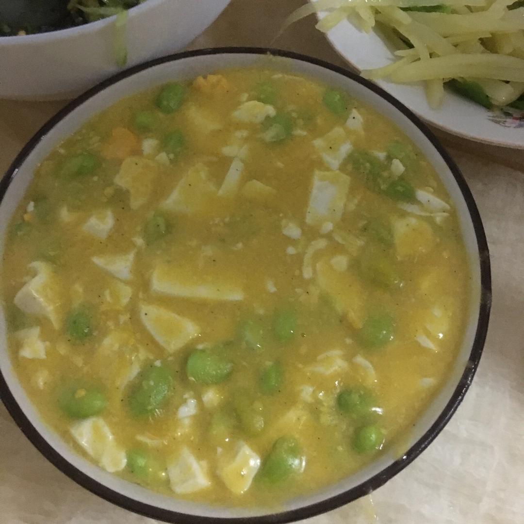 咸蛋黄豆腐