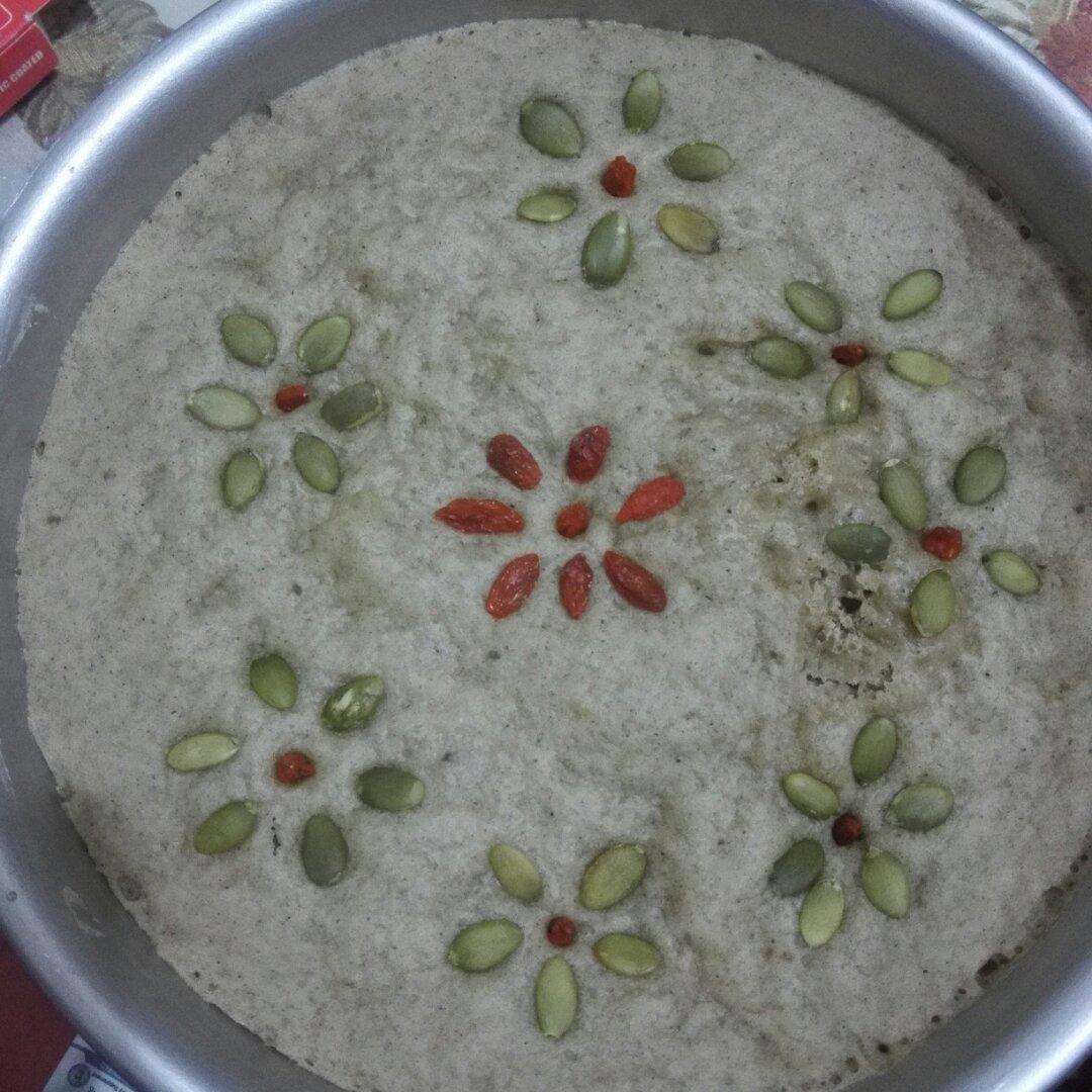 奶香黑芝麻发糕