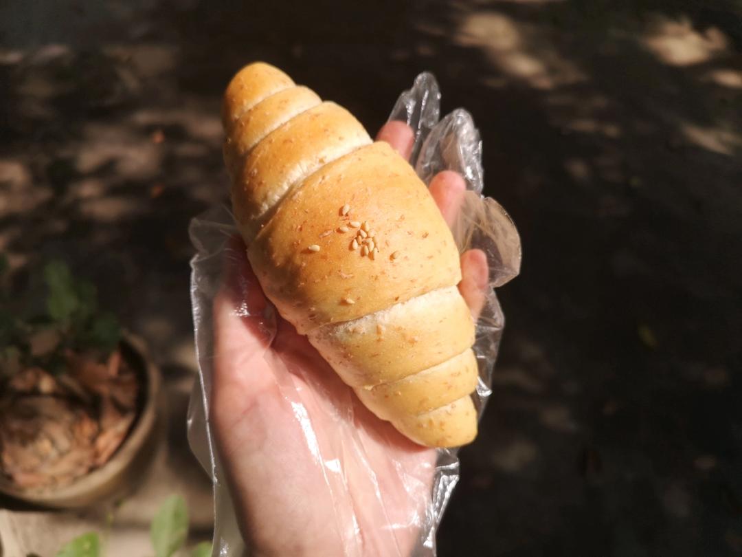 全麦芝麻盐面包