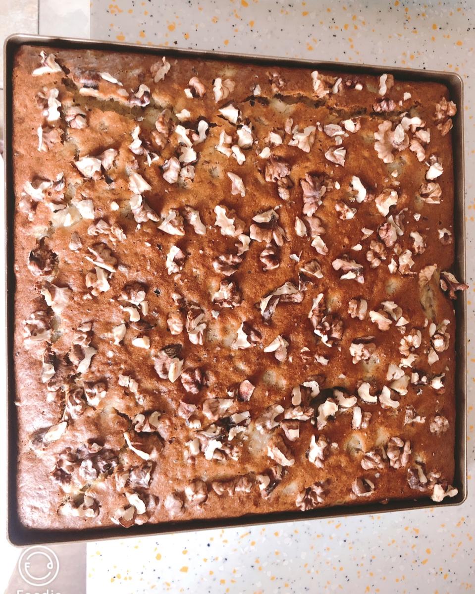 香蕉核桃蛋糕（低油少糖健康版）