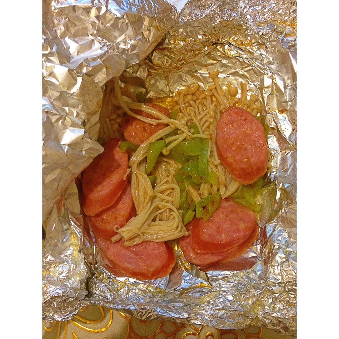 烤箱版 烤金针菇