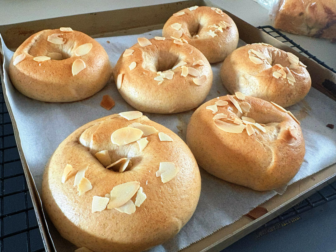 全麦贝果，低糖无油