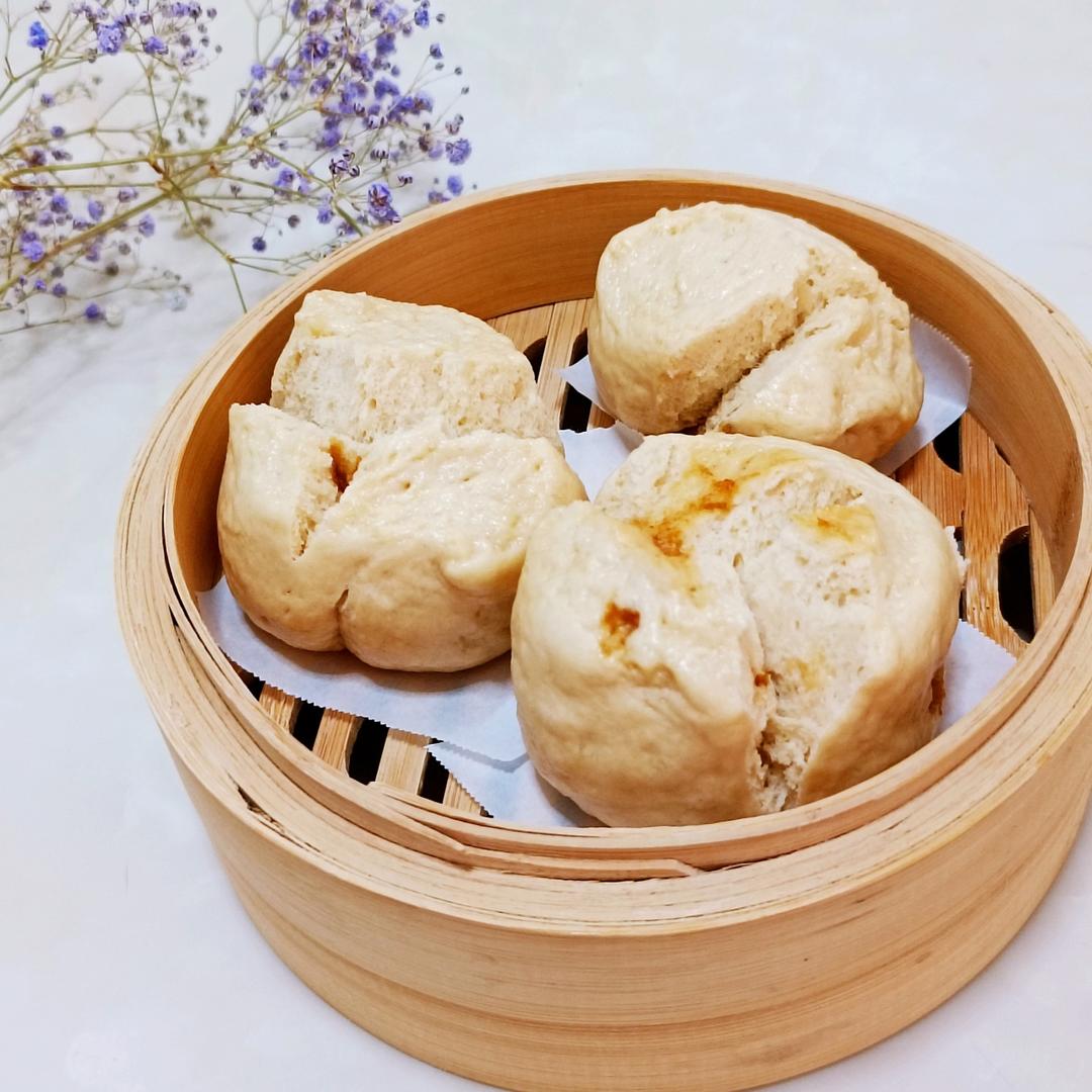 红糖红枣开花馒头❗️一次发酵超快手