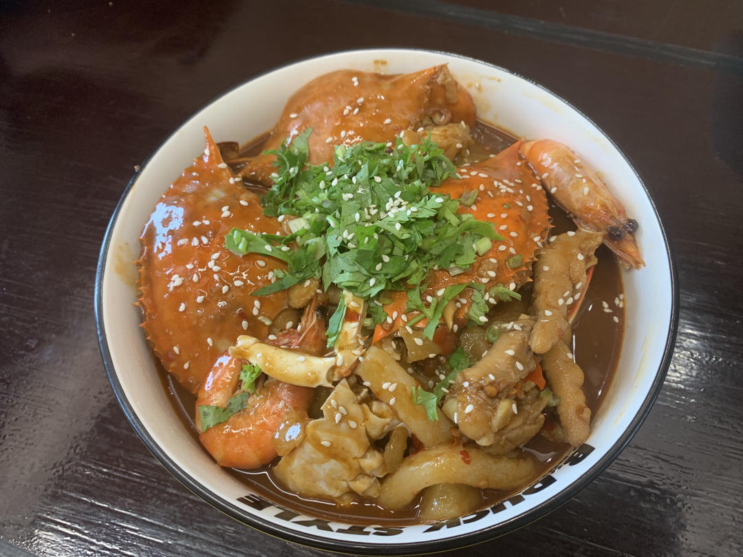 蟹肉煲