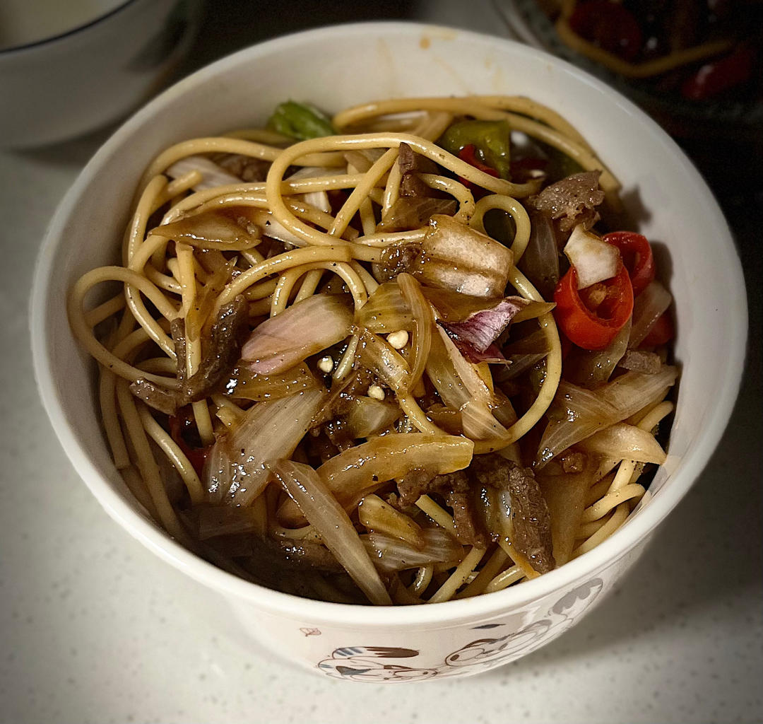 味道不输西餐厅的黑椒牛柳意面