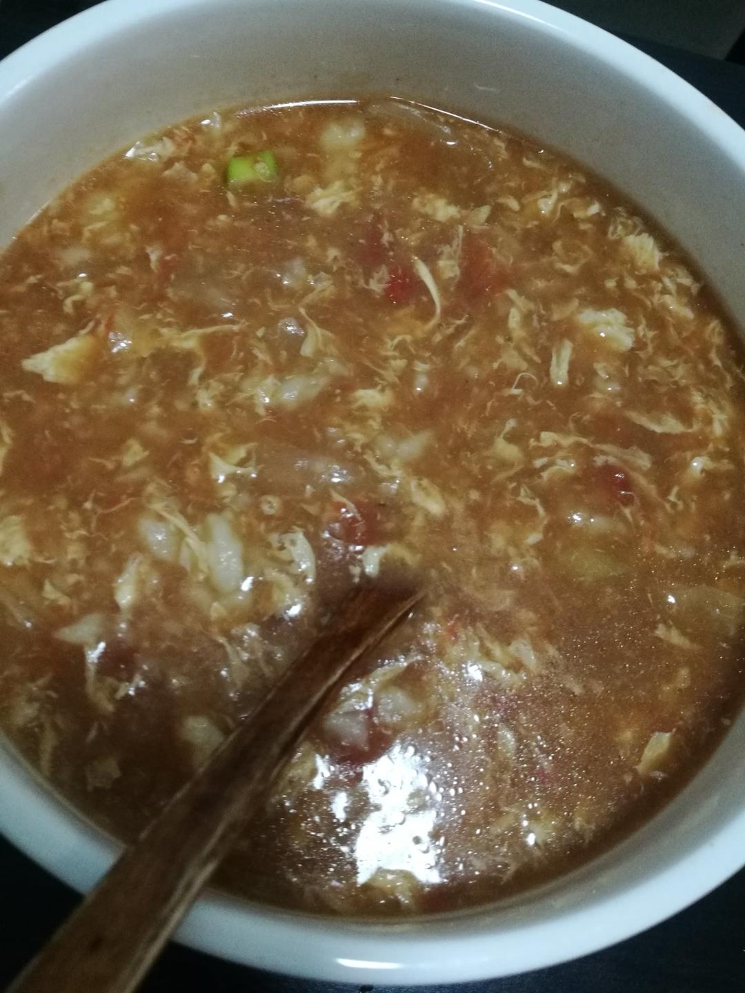 西红柿鸡蛋疙瘩汤