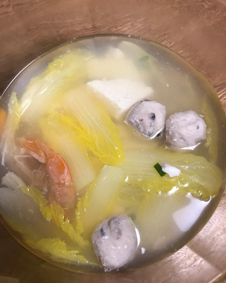 白菜豆腐汤