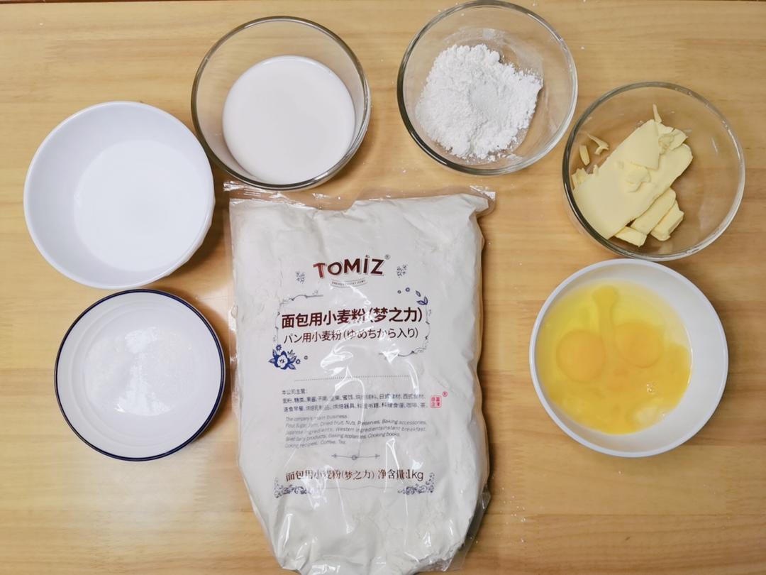 纯奶手撕吐司的做法 步骤1