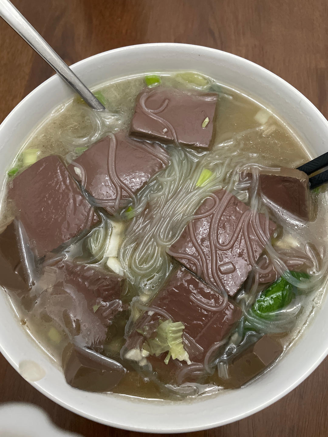 鸭血粉丝汤（无浓汤宝）