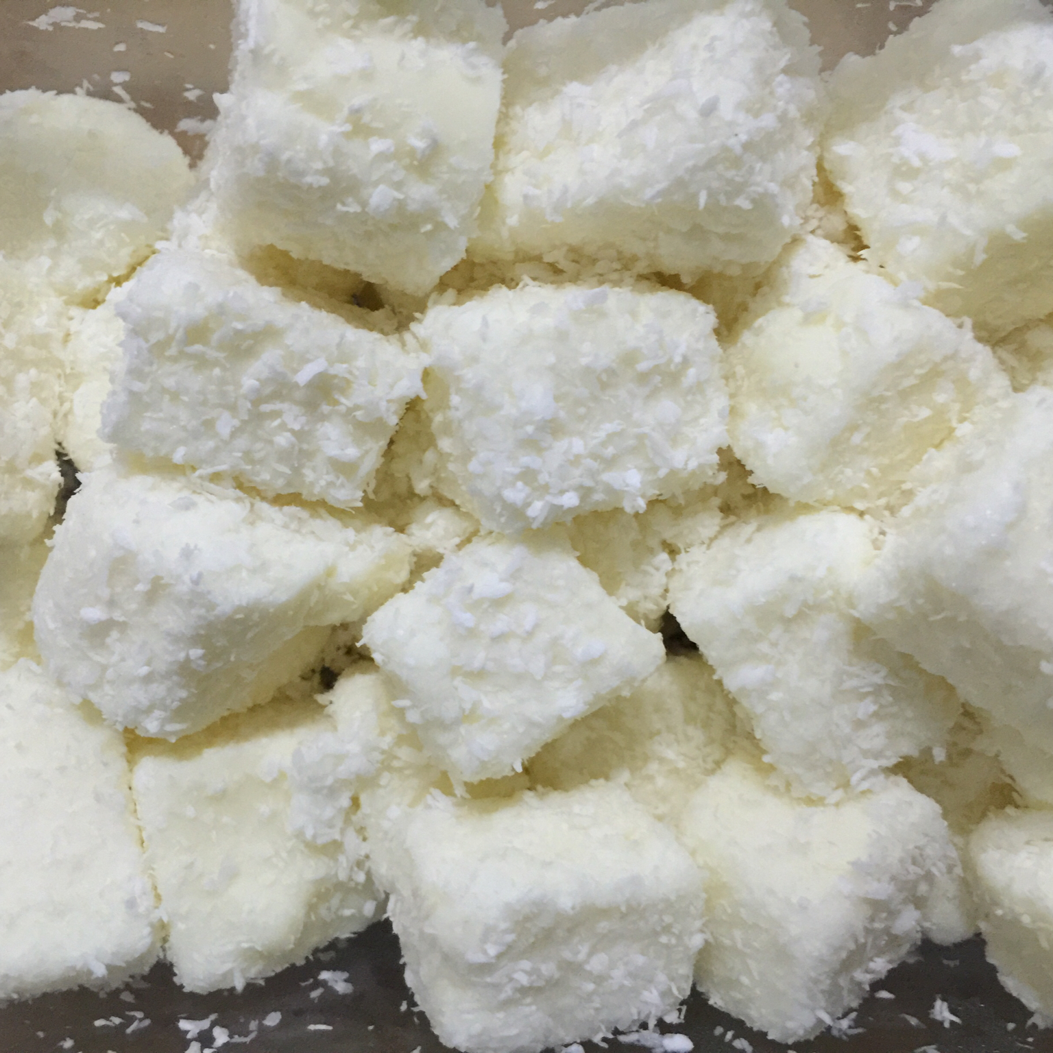 椰丝牛奶小方  入门级冰箱烘焙