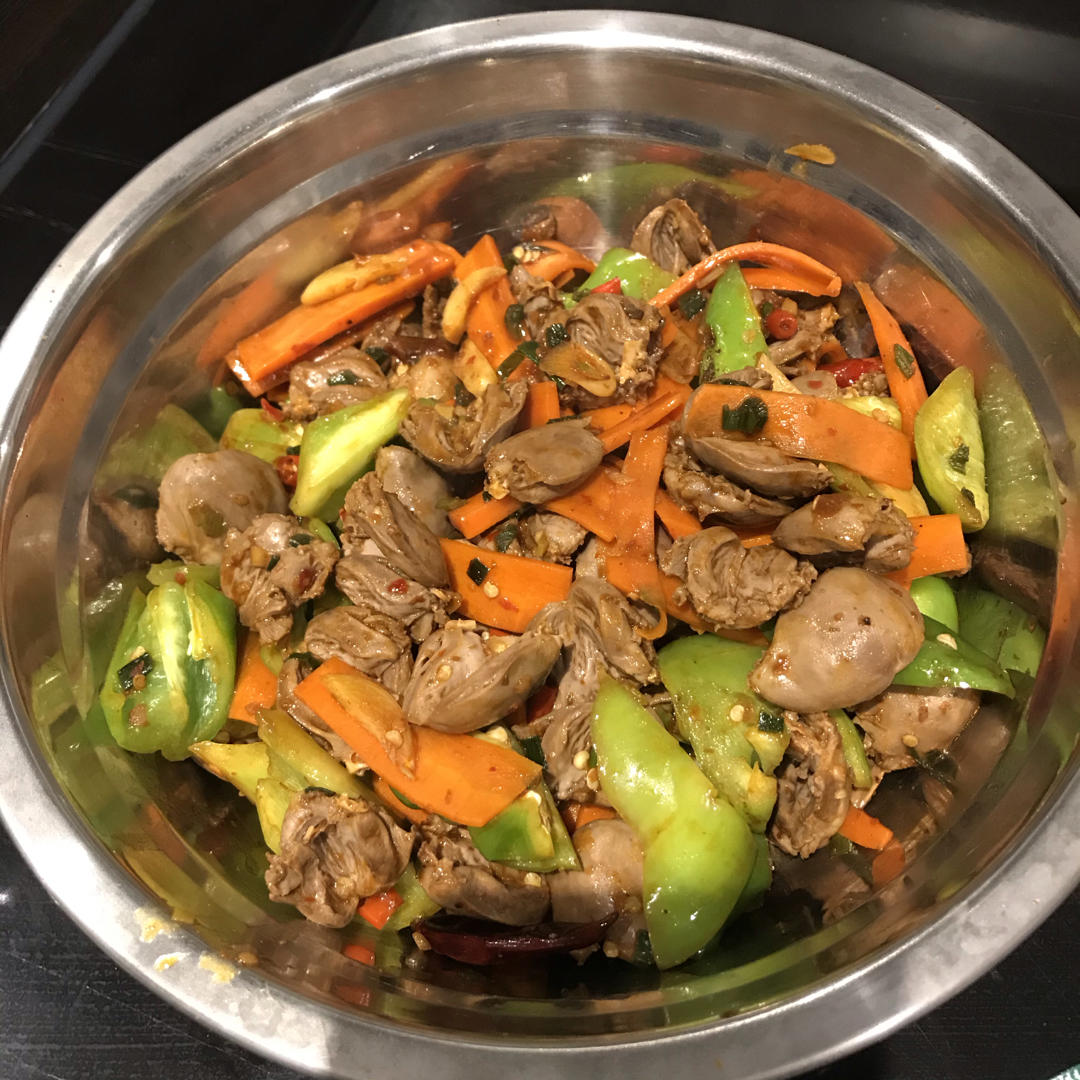 辣炒鸡心