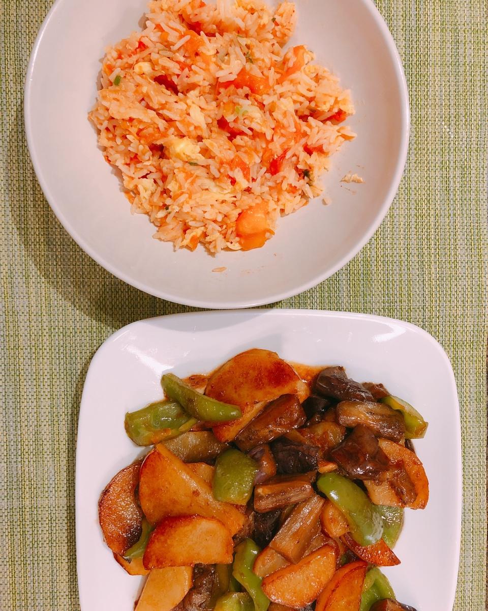 番茄鸡蛋炒饭