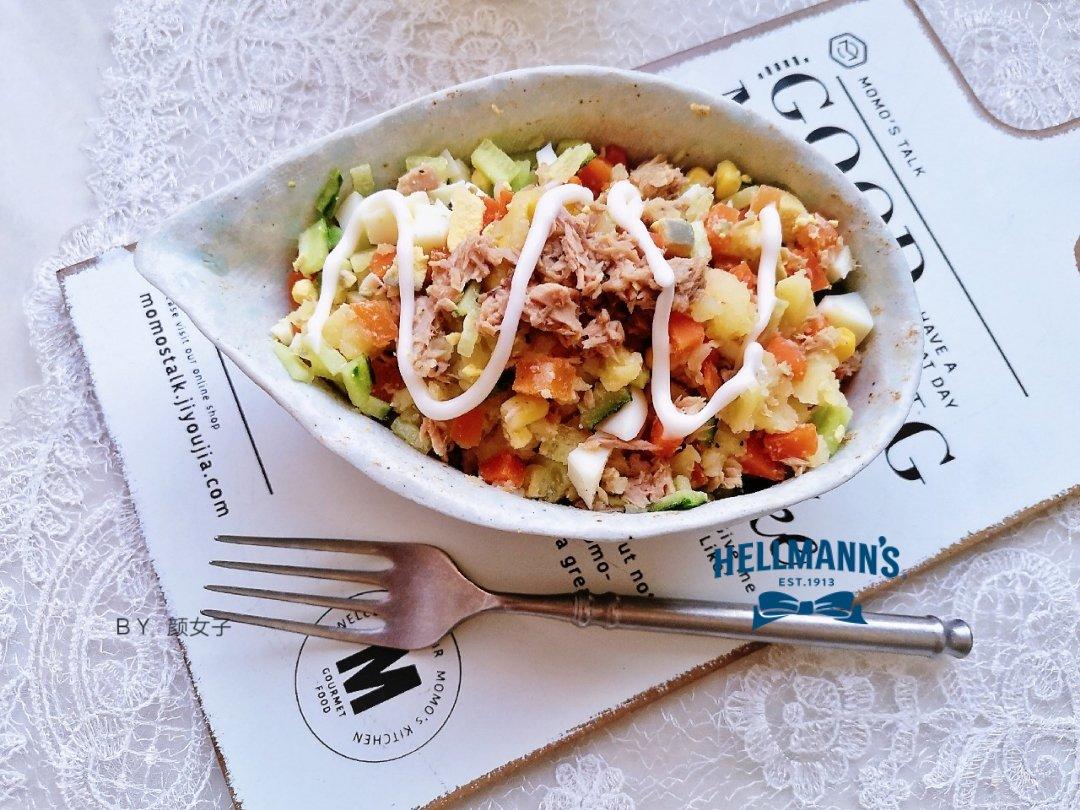 金枪鱼土豆泥沙拉#麦子厨房美食锅#