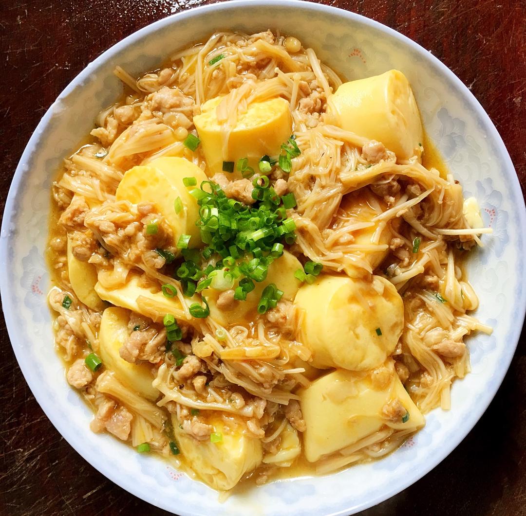 超级下饭菜--金针菇日本豆腐