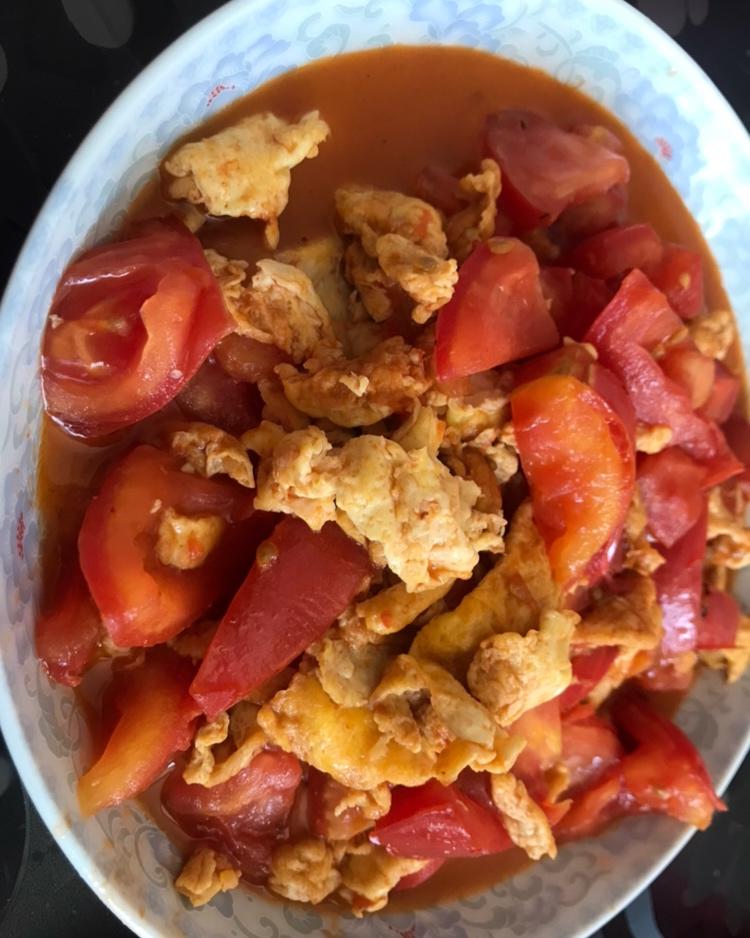 酸酸甜甜的番茄炒鸡蛋