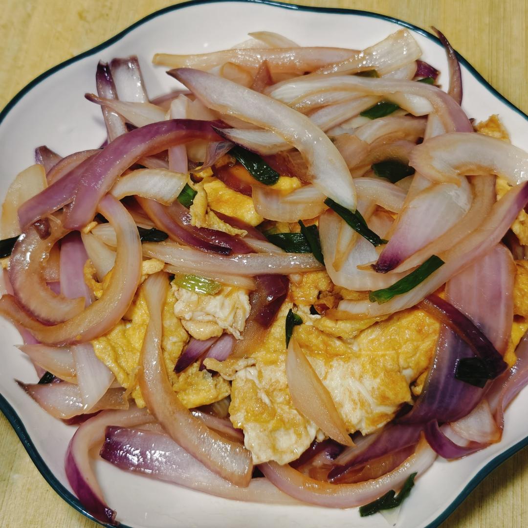 降压防癌的好食材  洋葱炒鸡蛋