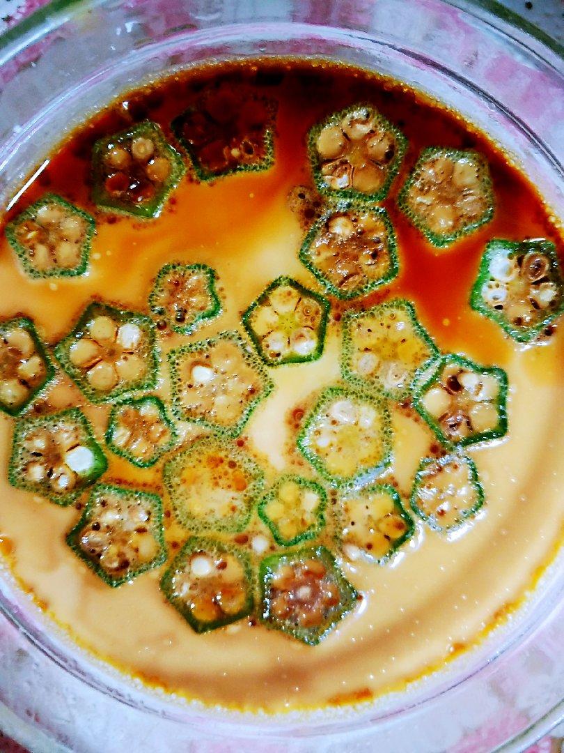 颜值控-做一朵开在碗里的花秋葵蒸水蛋