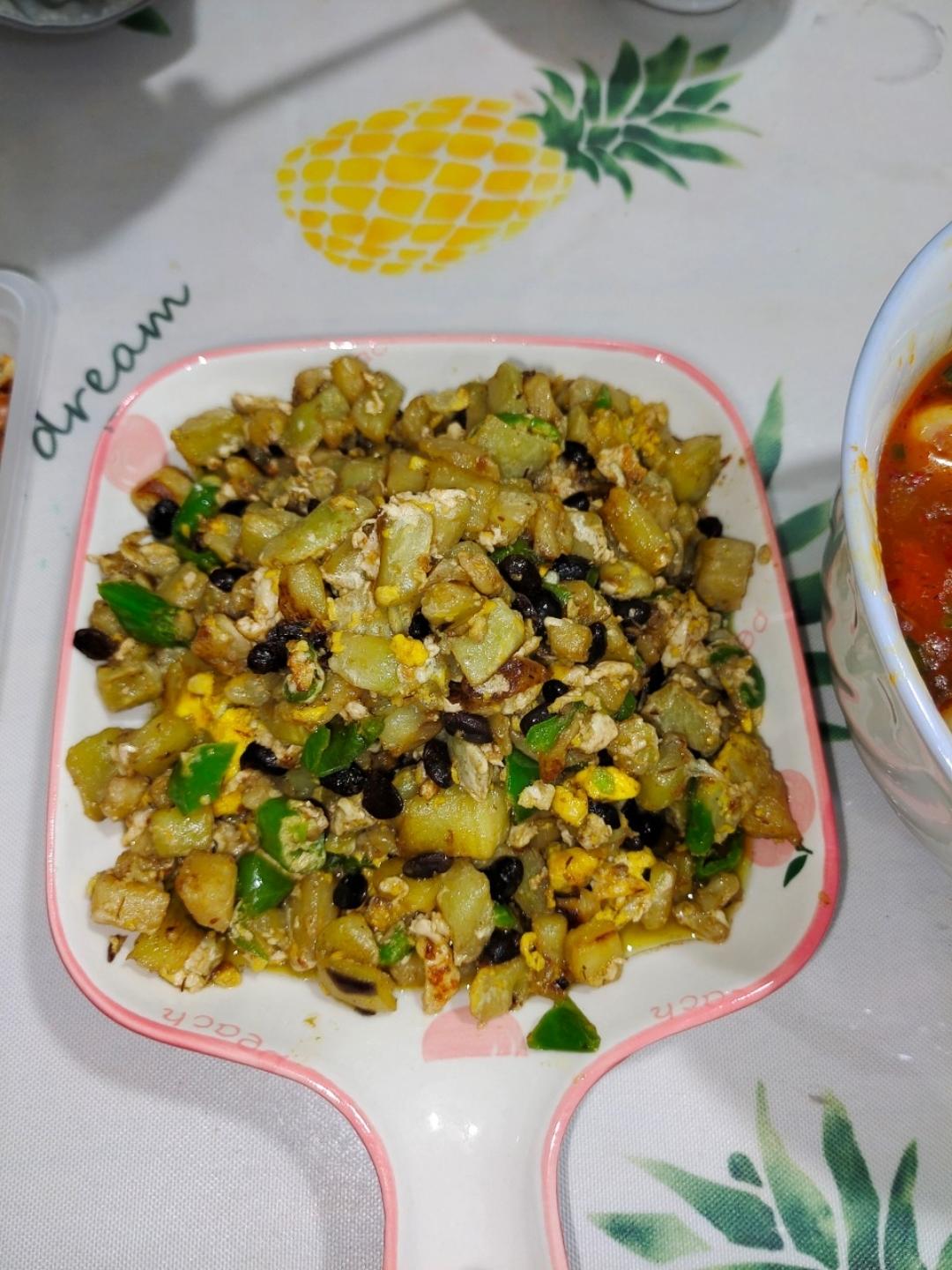 你没吃过的超级下饭的豆豉茄子炒鸡蛋