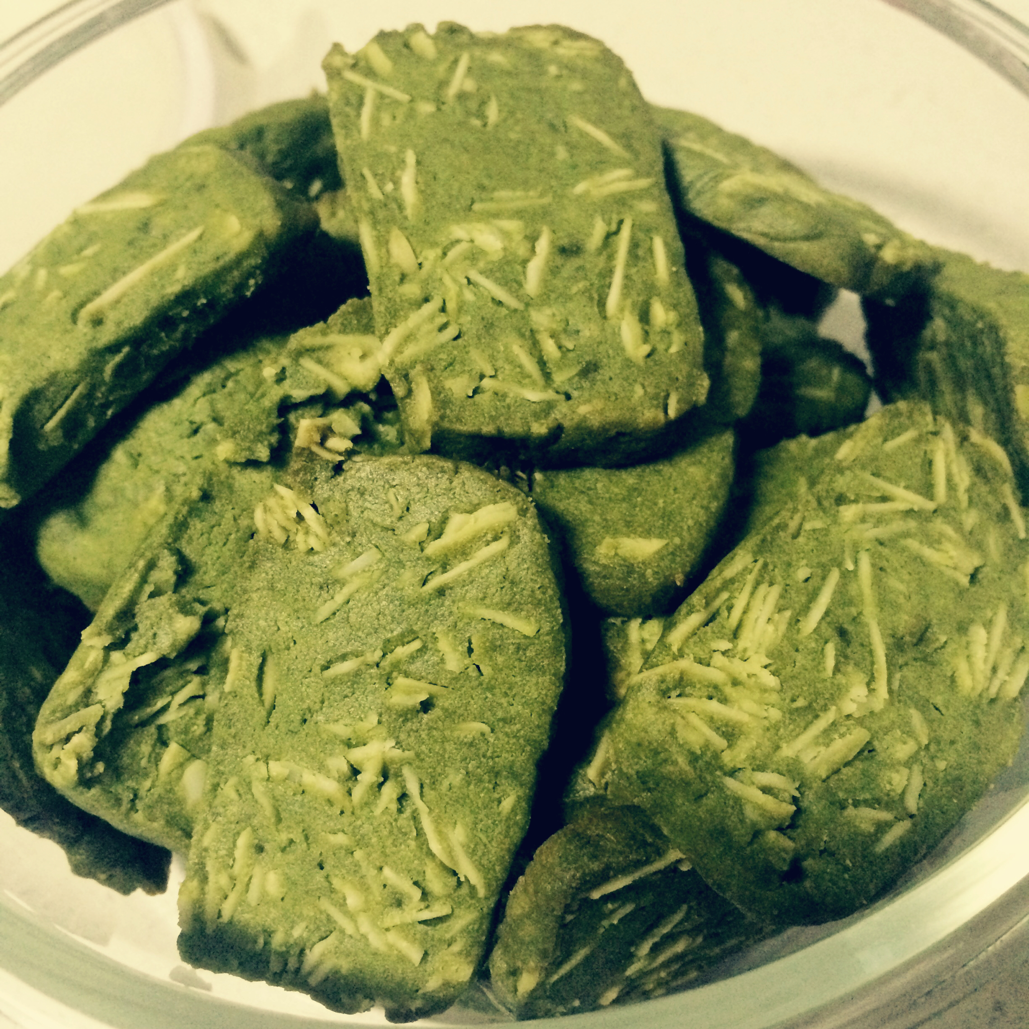 抹茶杏仁片饼干