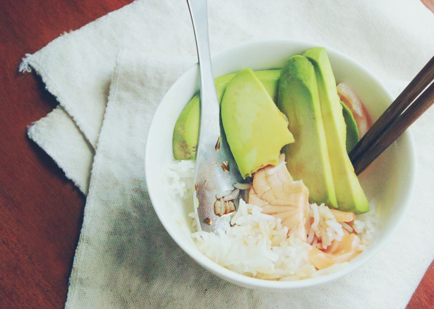 三文鱼牛油果拌饭