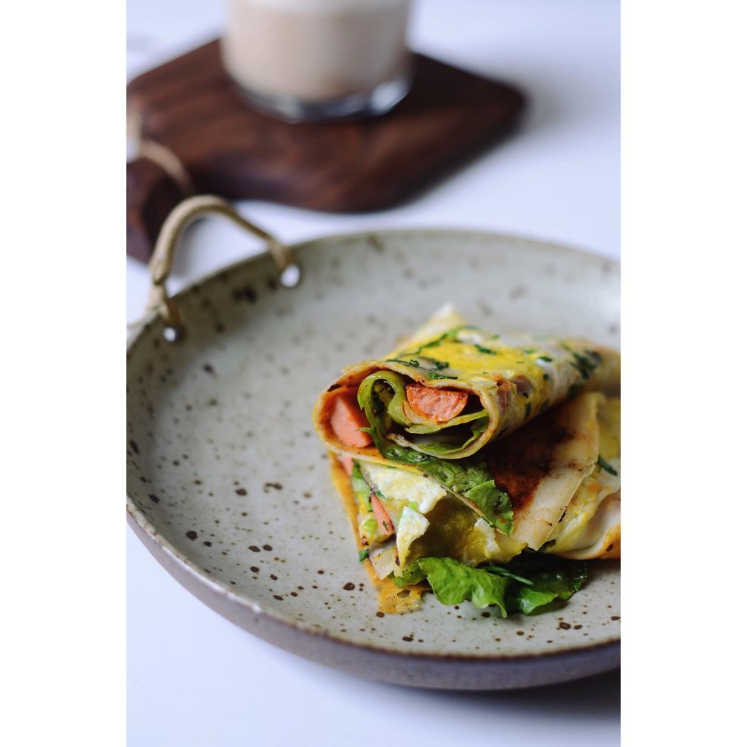 平底锅版煎饼果子