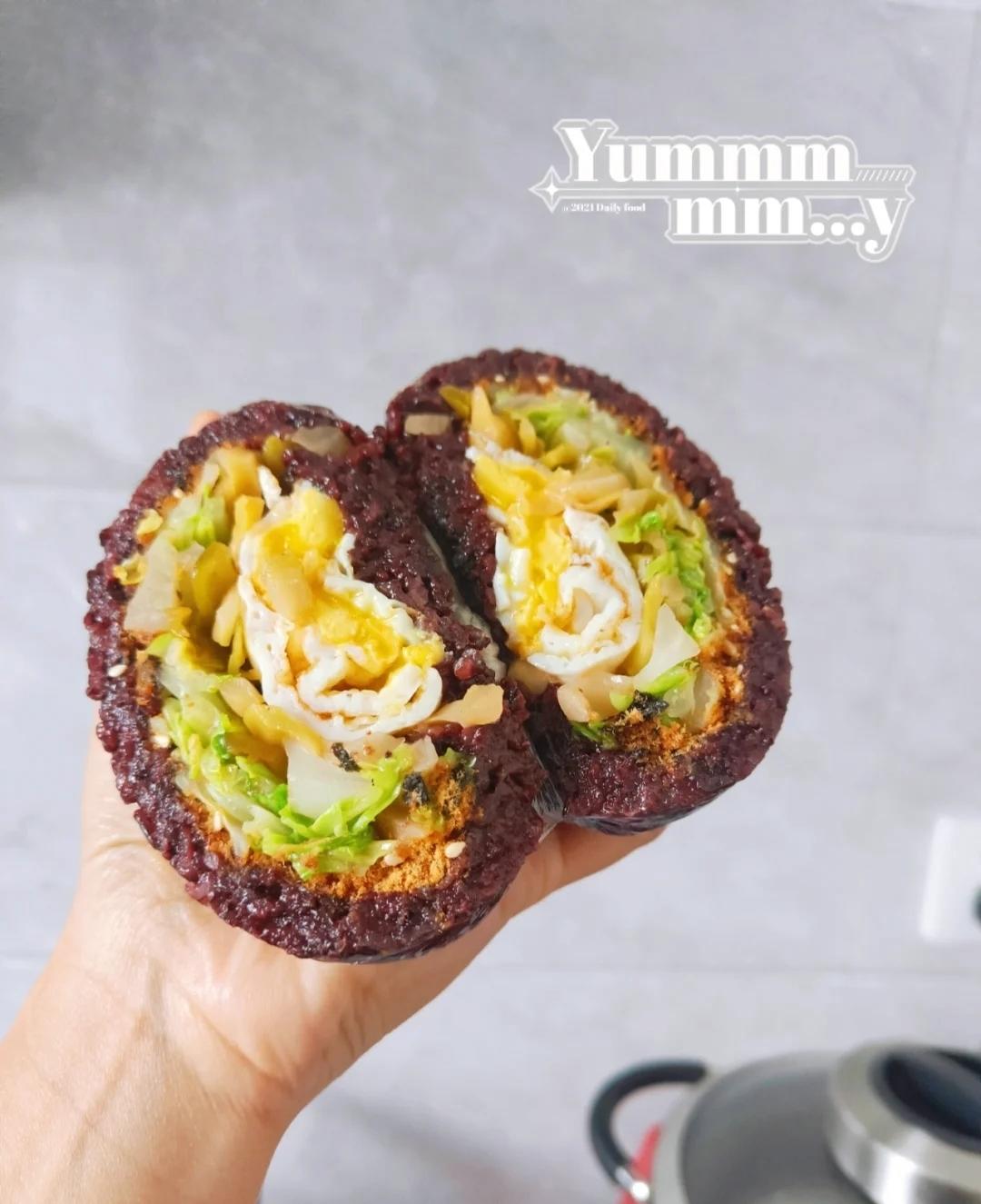 好吃🉐️感动😹的【紫米饭团】，看图秒会❗️