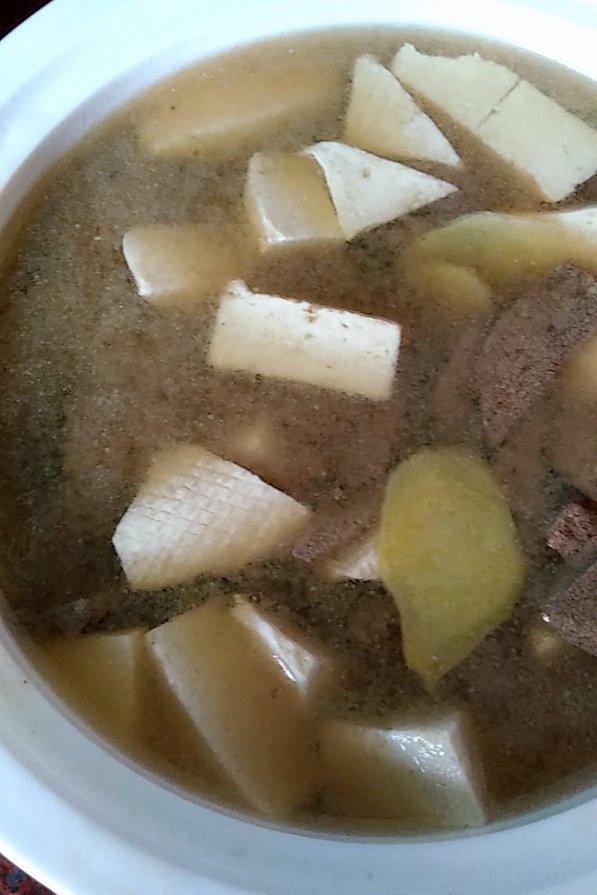豆腐猪肝汤