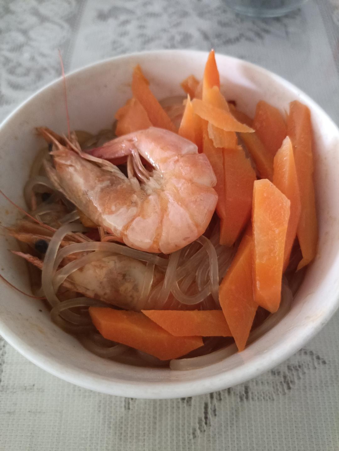鲜虾粉丝煲