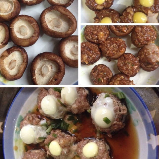 香菇肉末蒸蛋