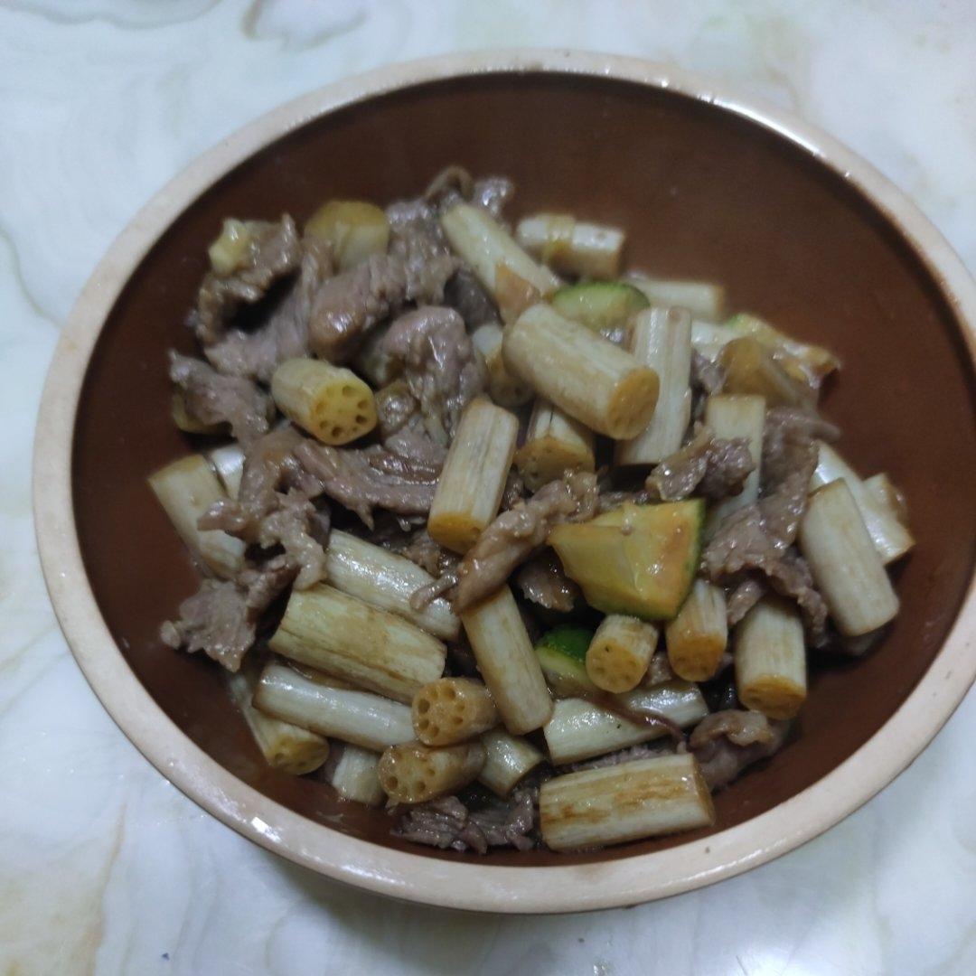 藕尖炒牛肉