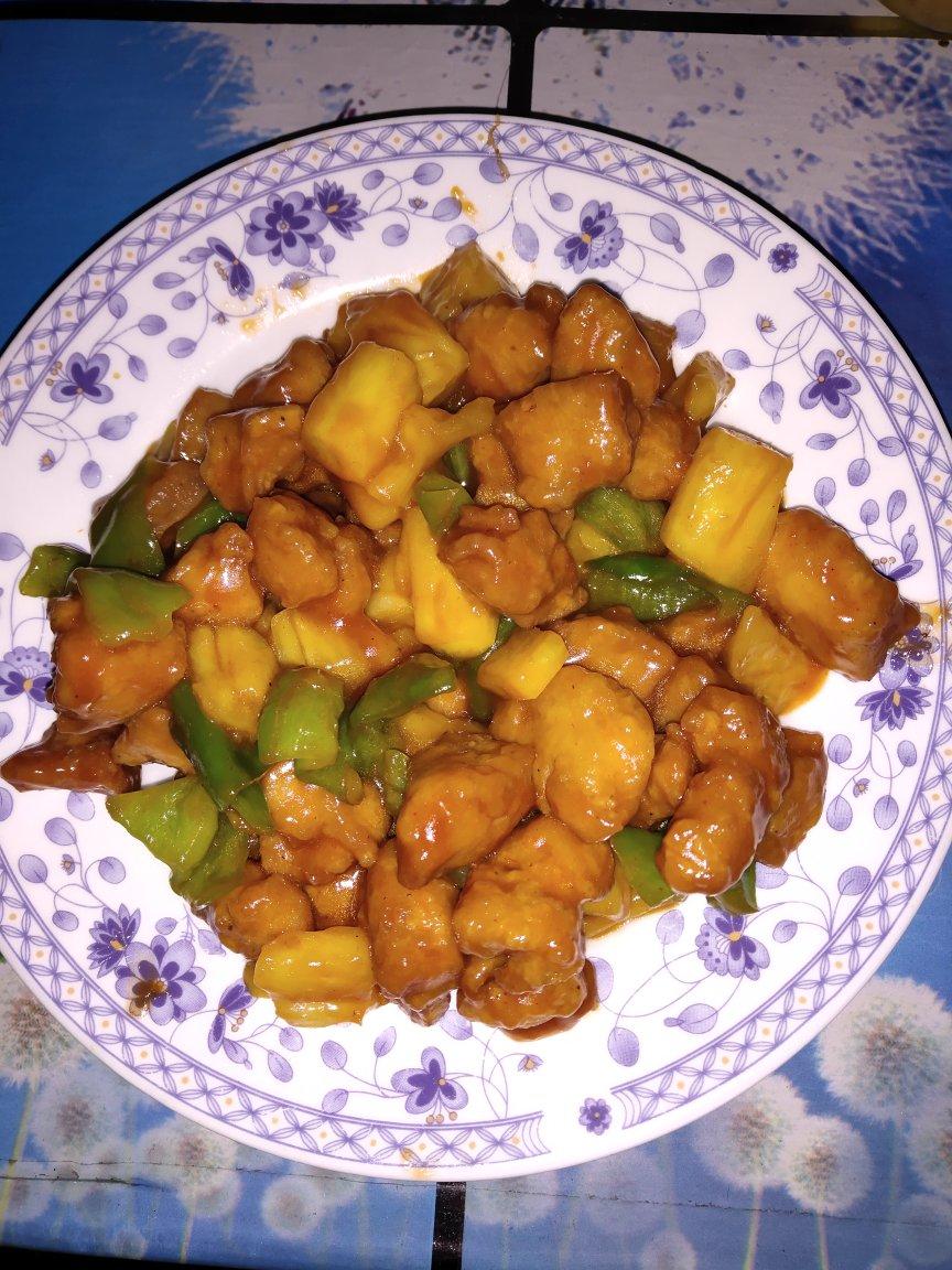 菠萝咕噜肉（鸡胸肉版）