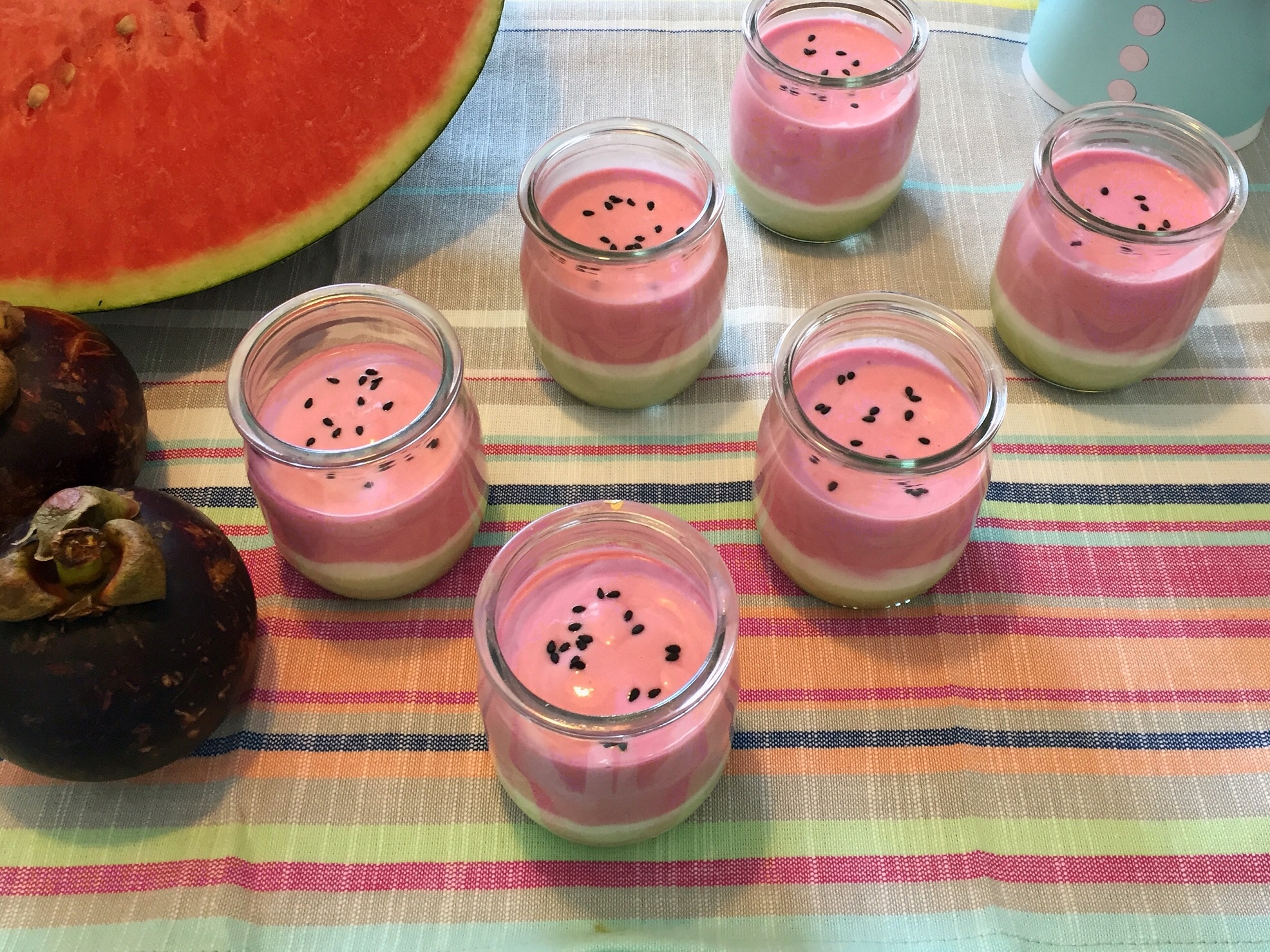 仿真西瓜🍉—覆盆子抹茶酸奶慕斯的做法