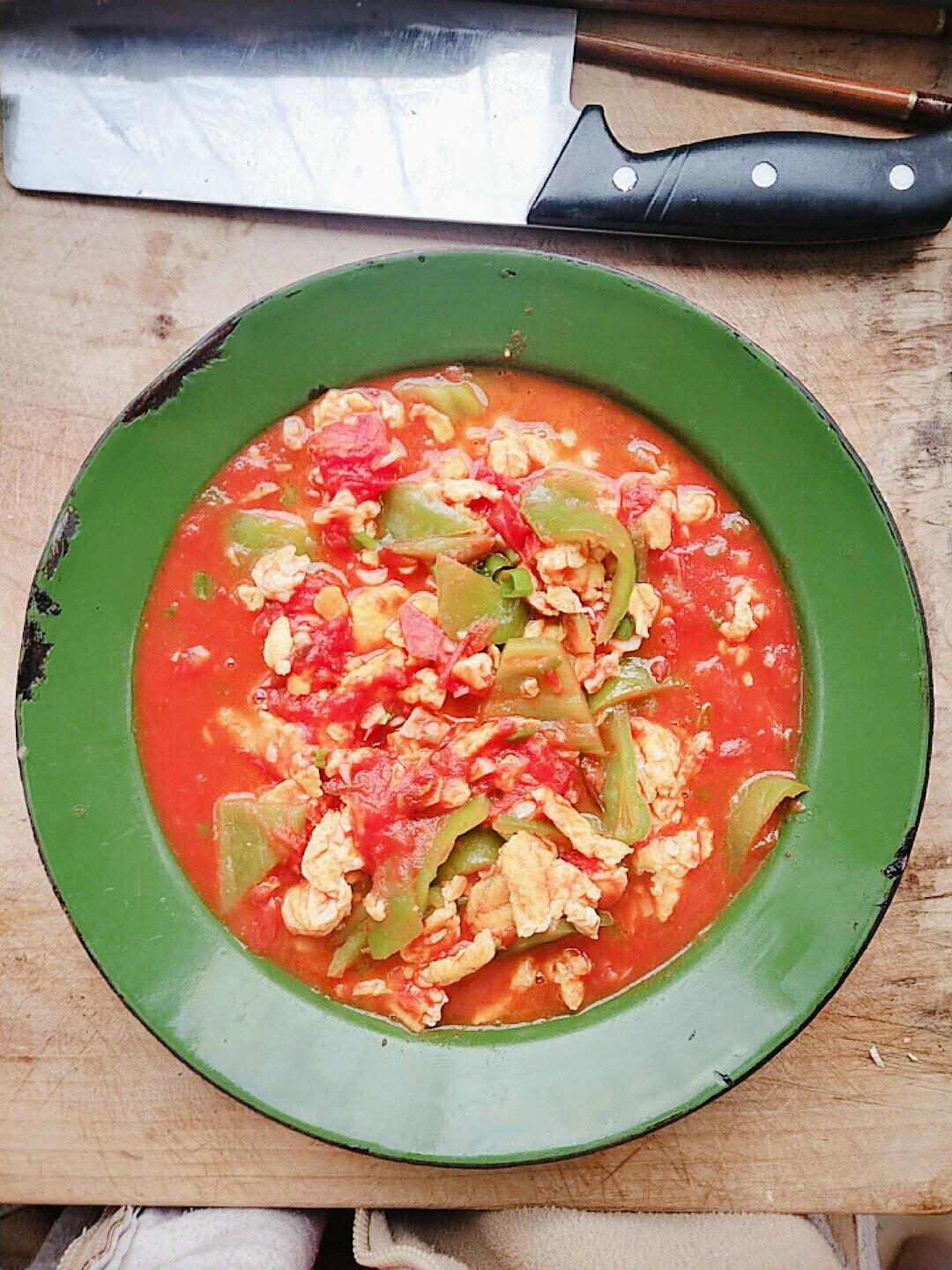 番茄炒鸡蛋（超浓的番茄味）