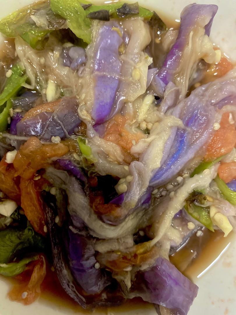 贵州烧椒凉拌茄子（三步完成）