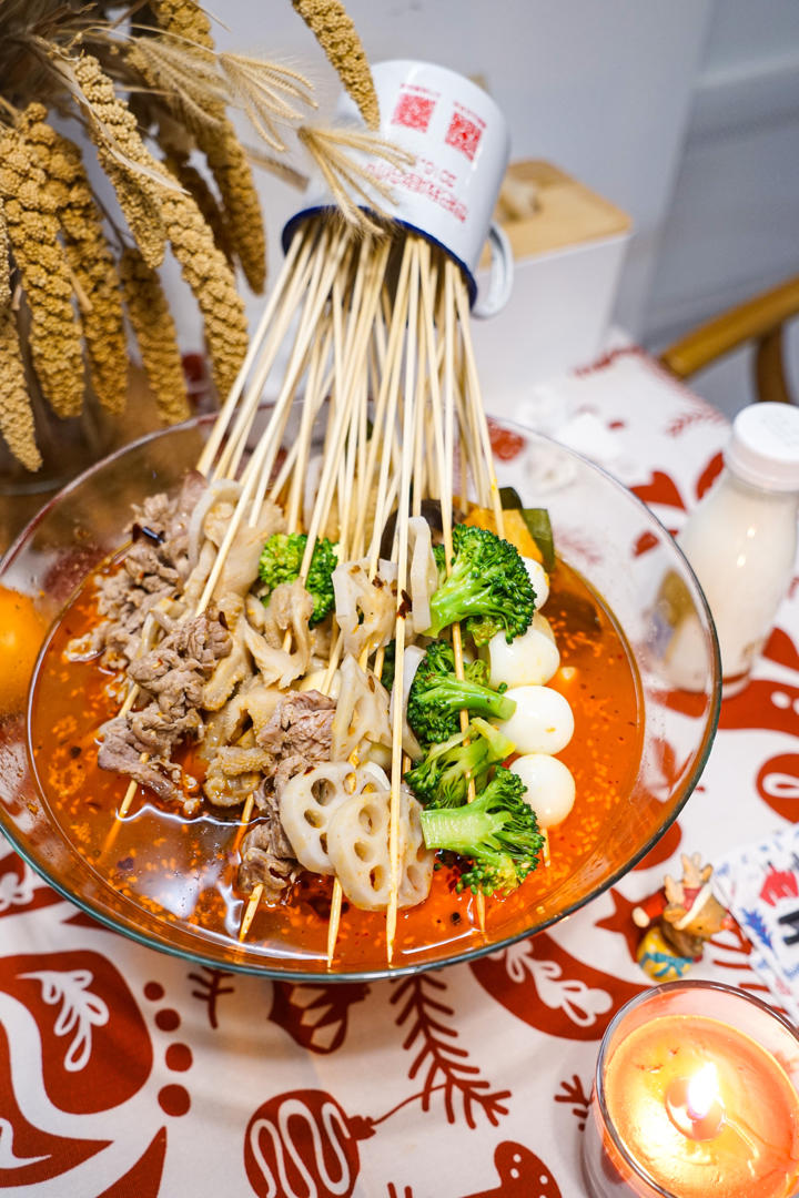 鱼汐做的快手冷锅串串