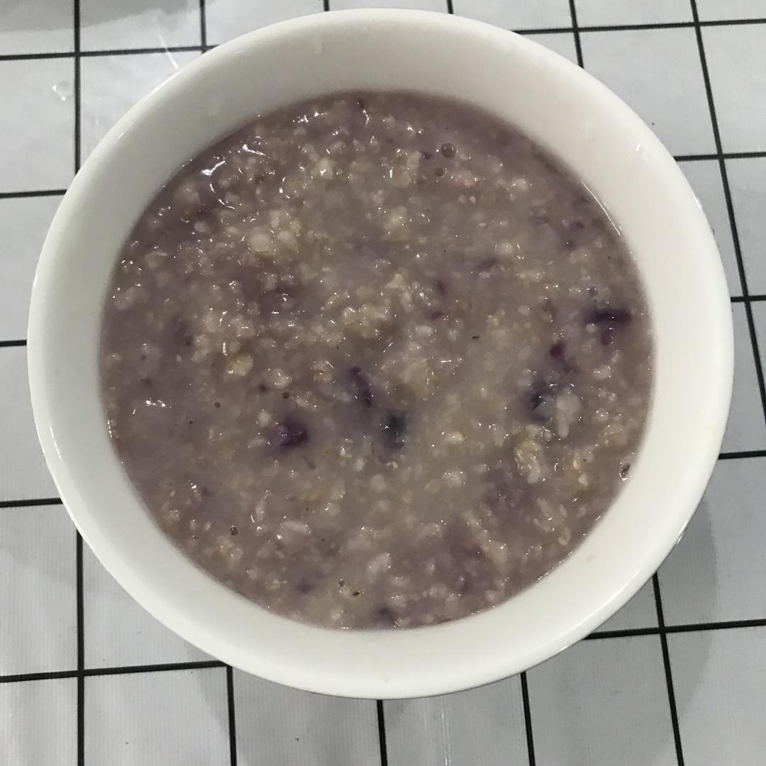 紫薯燕麦粥