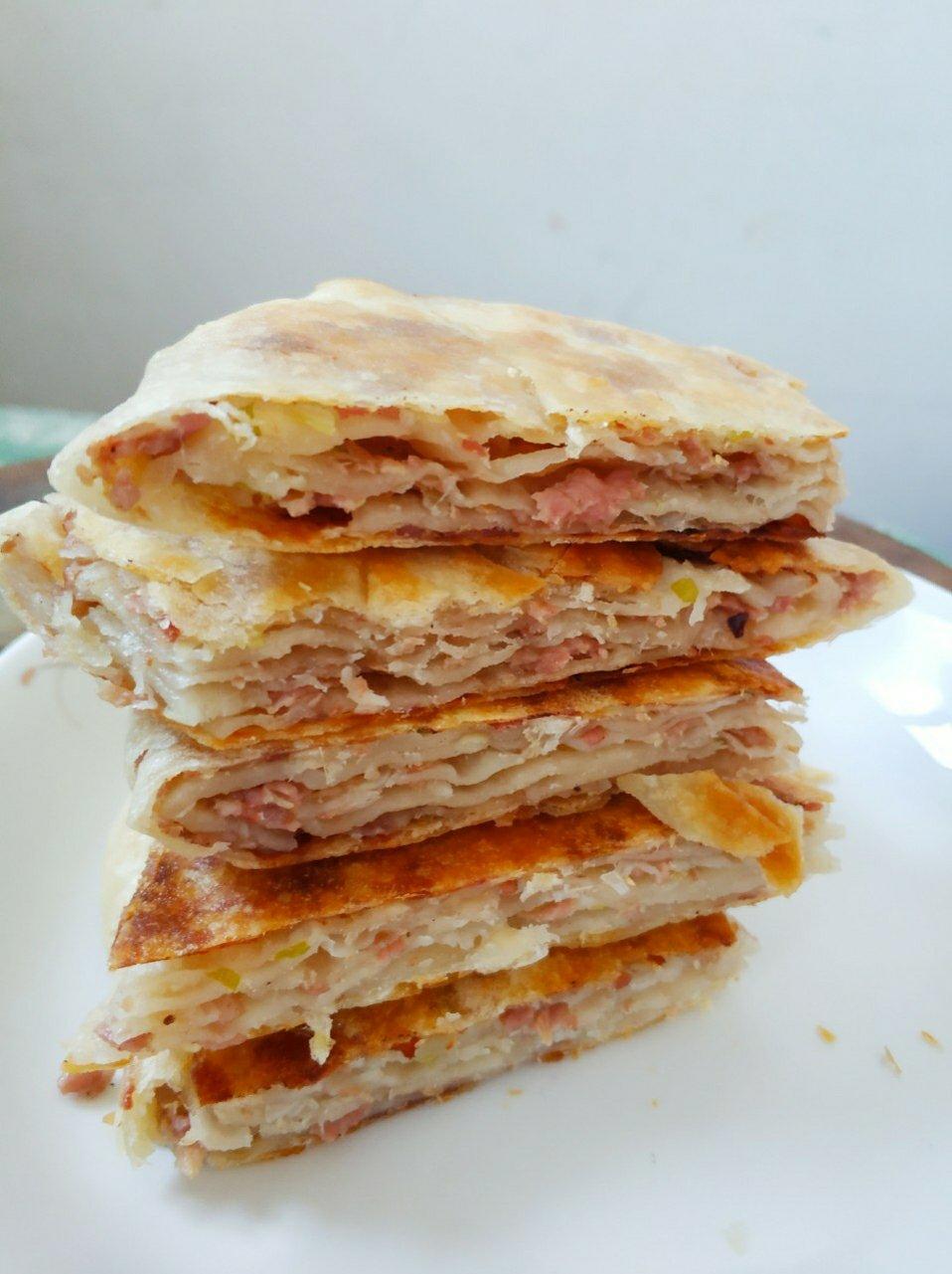 皮仔6做的超级酥脆又多层的大肉饼