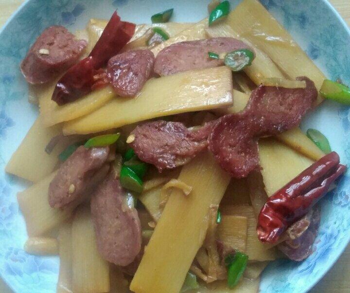 冬笋炒腊肉