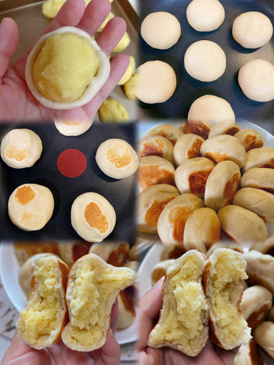 软皮绿豆饼｜软糯香甜｜无需开酥｜无需烤箱