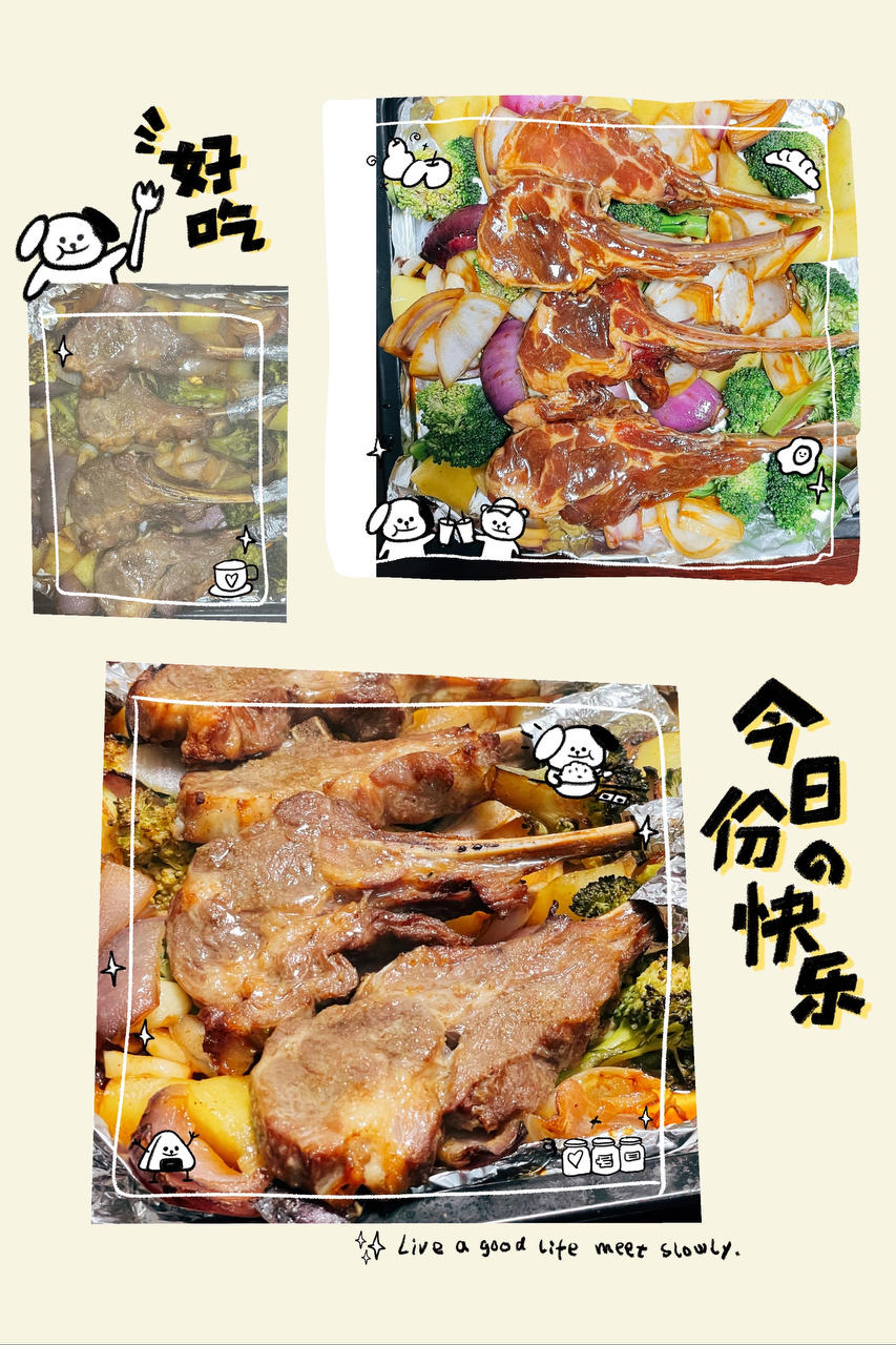 超好吃的烤羊排烤箱版