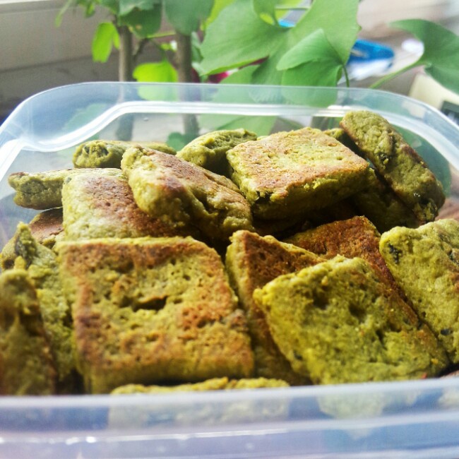 抹茶海苔酥饼（无蛋超简单）