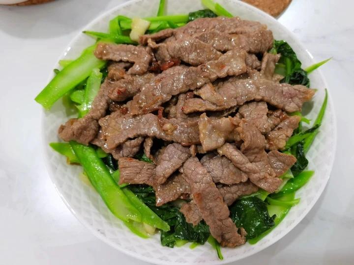 芥蓝炒牛肉（潮汕版）