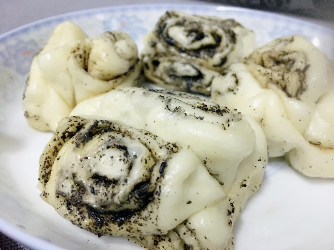 芝麻酱红糖花卷