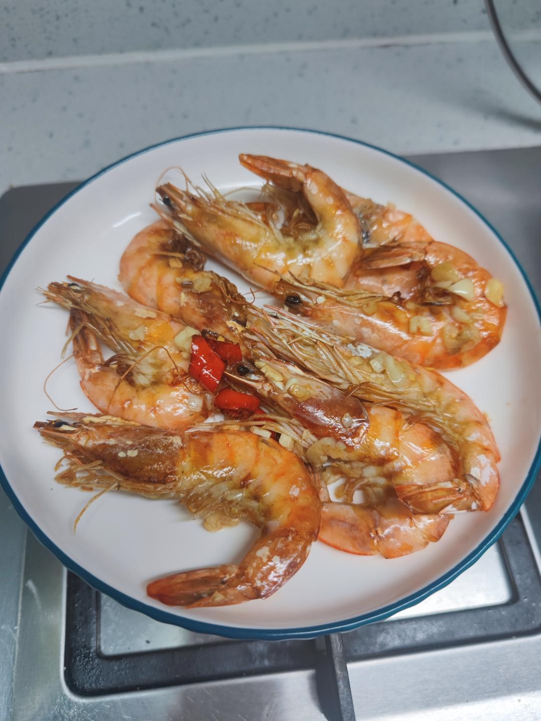 蒜蓉大虾 空气炸锅版