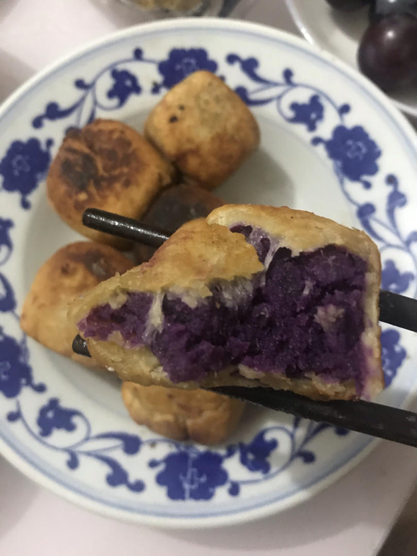 网红爆浆紫薯仙豆糕(低卡版)超长拉丝