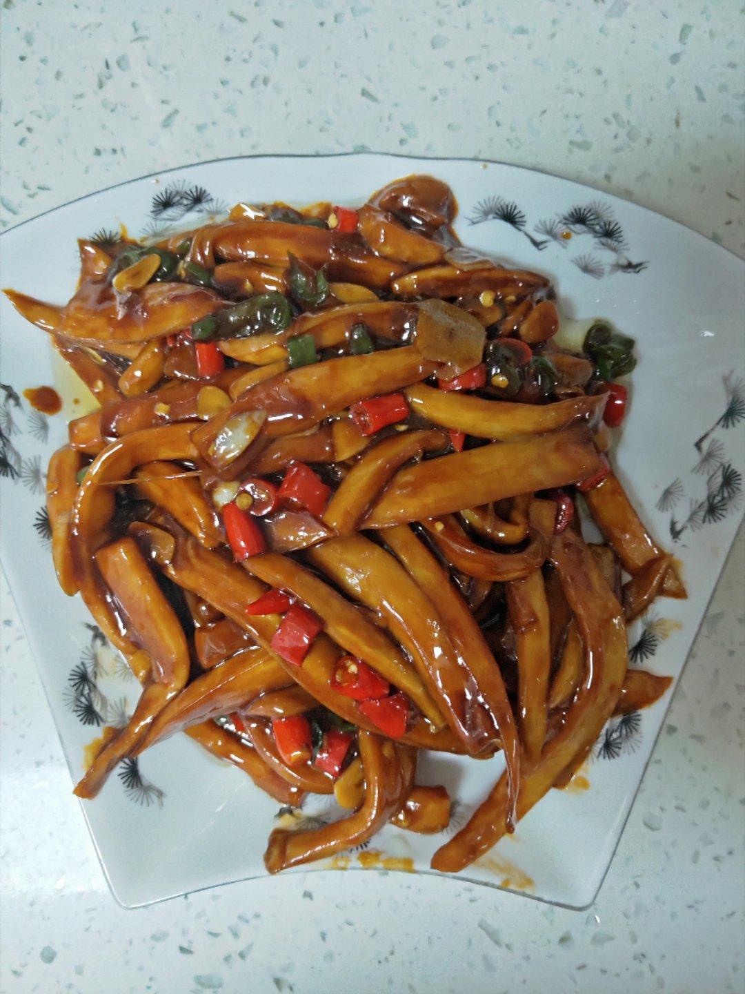 蚝油双椒手撕杏鲍菇，一口就会爱上它