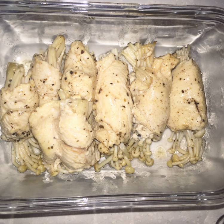 五花肉卷金针菇