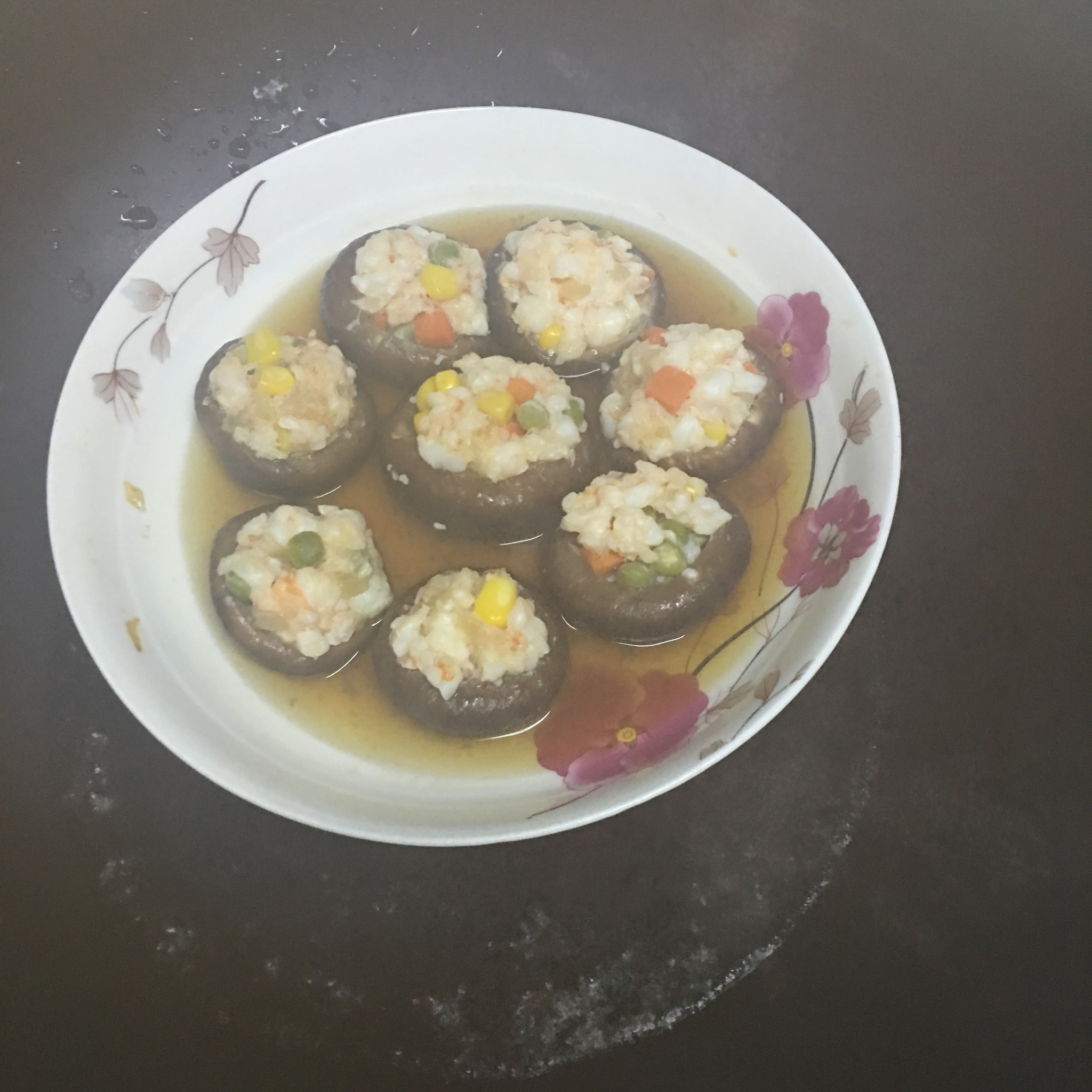 香菇蒸虾盏